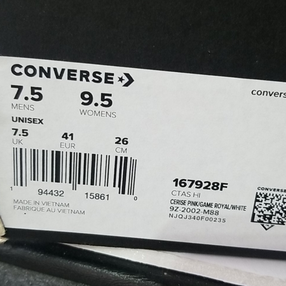 Converse All Stars Wmns Sz 9.5 - Picture 8 of 8